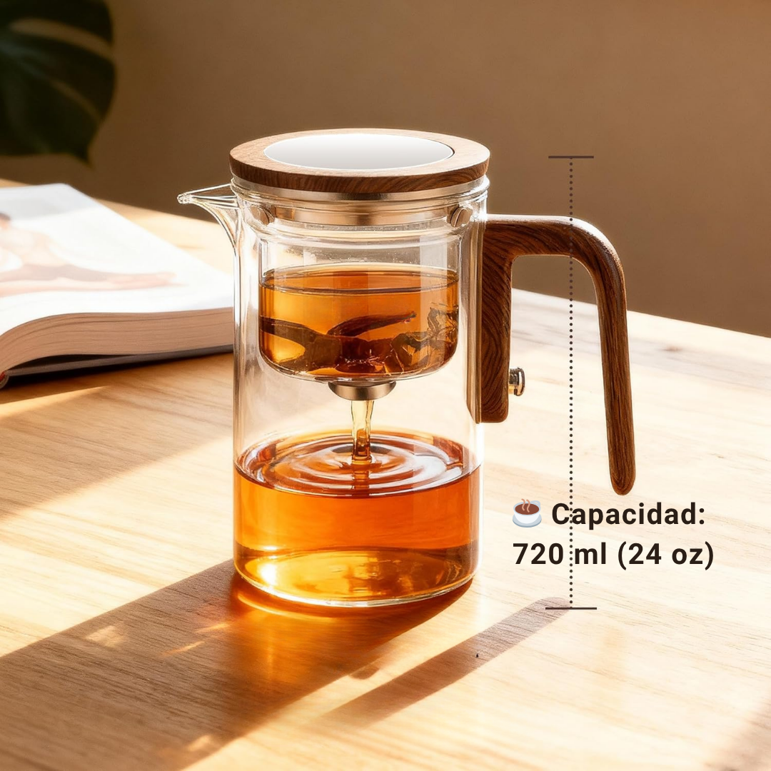 Tetera de Vidrio Encantada con Infusor